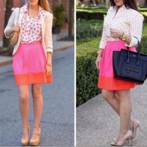 J crew factory mini skirt size 6 pink/Orange